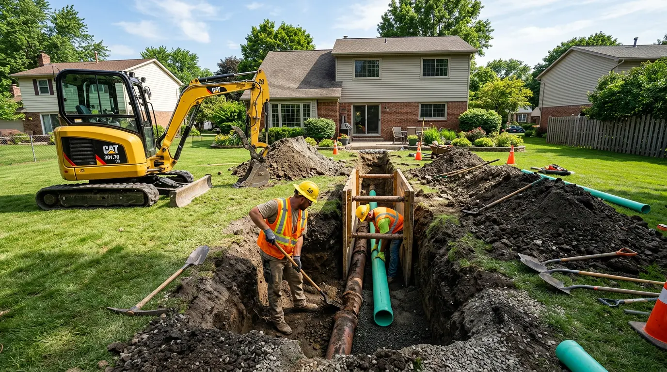 Sewer Line Replacement in Lower Nazareth, PA